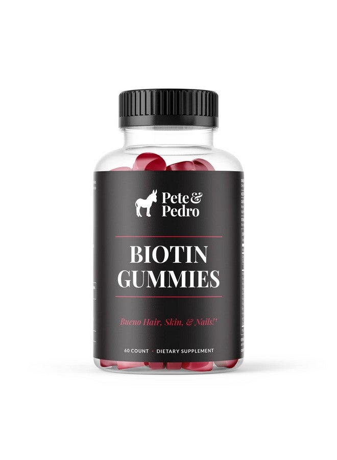 بيت اند بيدرو علكات البيوتين - مكمل غذائي يومي لتقوية نمو الشعر وبشرة وأظافر أقوى | علكات البيوتين بنكهة الكرز 5000 ميكروجرام لكل وجبة | كما هو موضح في برنامج Shark Tank، 60 قطعة - Image 1