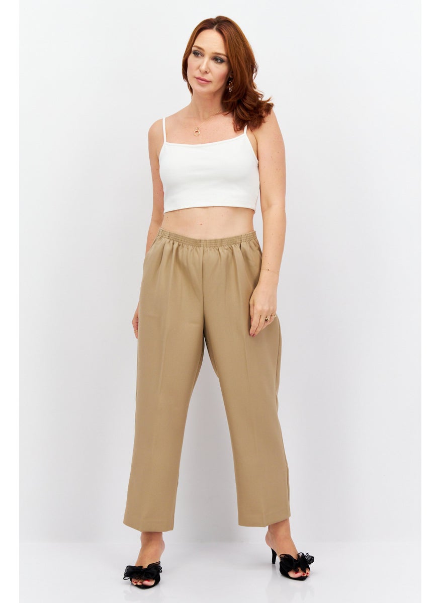 Women Plain Straight Leg Pant, Tan - pzsku/ZDCB03C8EB55017BB96CAZ/45/_/1724350995/9cdeb9e3-318b-4112-8ea7-db8ec4f83ec0