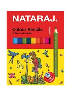 NATARAJ 12 Colour Pencil Half Size + Sharpener, Multicolor - pzsku/ZDCB052ED5E9BB025A52DZ/45/_/1661417650/1b98a08a-ab85-4e5e-9010-75926caf9dc2