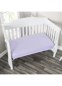 EVERYDAY KIDS Everyday Kids 2-Pack Fitted Crib Sheets, 100% Soft Microfiber, Breathable and Hypoallergenic Baby Sheet, Fits Standard Size Crib Mattress 28in x 52in, Lavender Nursery Sheet and Pink Nursery Sheet  - Image 3