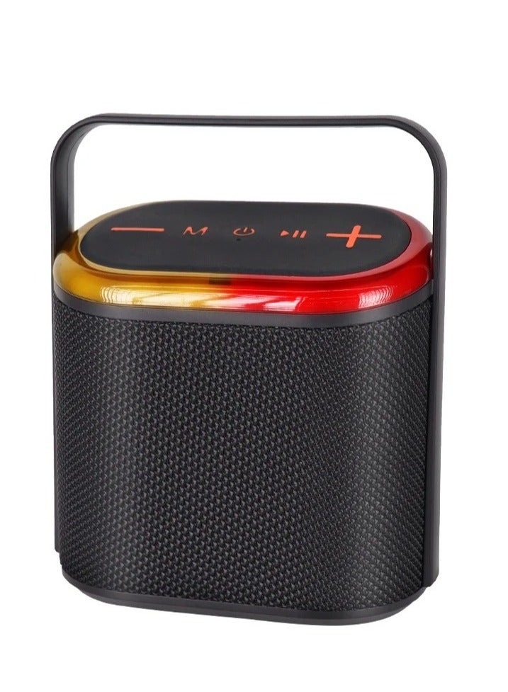 Wireless Bluetooth Portable Speaker – Stereo Bass, LED Light, Outdoor IPX6 Waterproof, Fabric Body – Powerful Sound for Travel, Parties, Beach, and Home