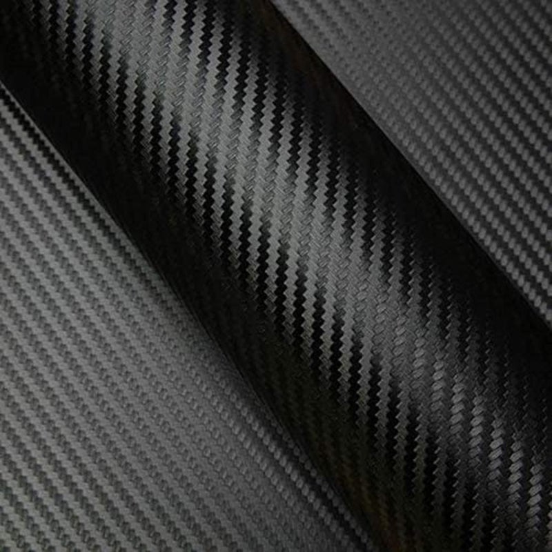 KAPIX Self Adhesive 4D Vinyl Carbon Fiber Textured Sheet Roll for Cars and Motorcycles, Interior/Exterior DIY Decoration | Black Carbon Fiber || (1 x 10 Ft, Carbon Wrap Film) - Image 1