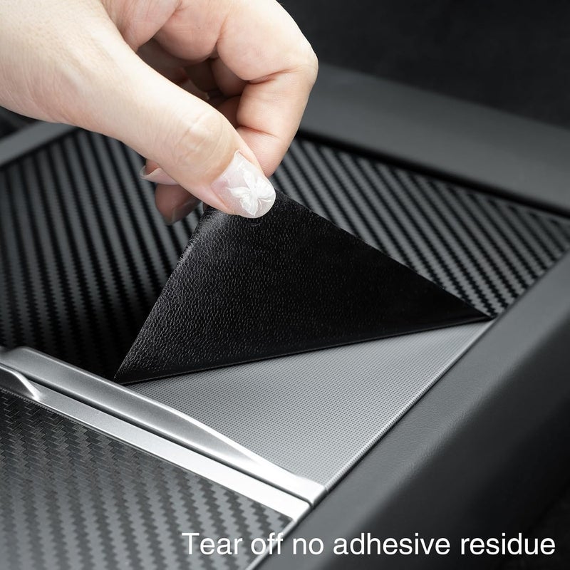 KAPIX Self Adhesive 4D Vinyl Carbon Fiber Textured Sheet Roll for Cars and Motorcycles, Interior/Exterior DIY Decoration | Black Carbon Fiber || (1 x 10 Ft, Carbon Wrap Film) - Image 2