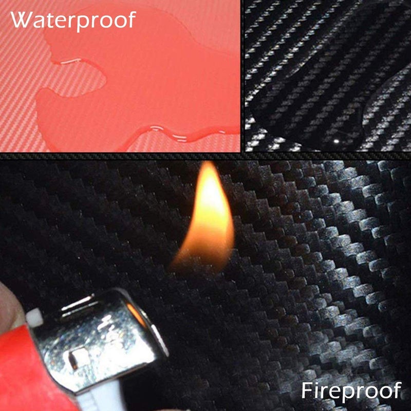 KAPIX Self Adhesive 4D Vinyl Carbon Fiber Textured Sheet Roll for Cars and Motorcycles, Interior/Exterior DIY Decoration | Black Carbon Fiber || (1 x 10 Ft, Carbon Wrap Film) - Image 4