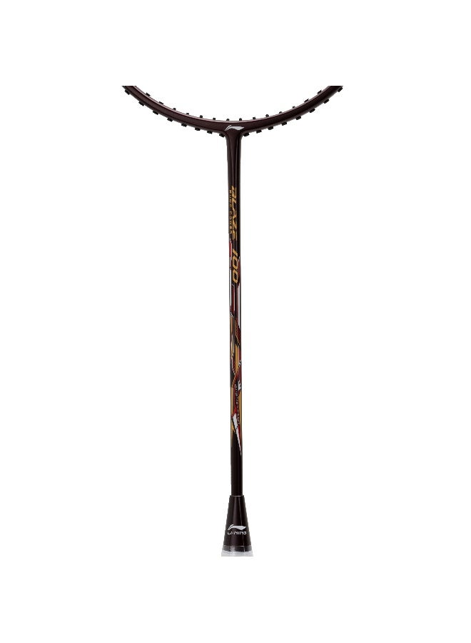 لي-نينج لي نينغ بلايز 100 78G ألياف الكربون Badmiton Racket بدون وتر مع غطاء كامل مجاني Red/White/Navy - تصميم خفيف عالي الأداء للعب الاحترافي - Image 3