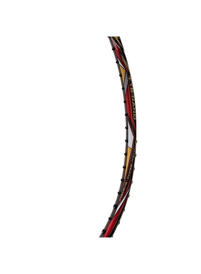 لي-نينج لي نينغ بلايز 100 78G ألياف الكربون Badmiton Racket بدون وتر مع غطاء كامل مجاني Red/White/Navy - تصميم خفيف عالي الأداء للعب الاحترافي - Image 5