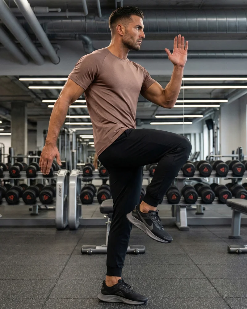 Musclemind Brown Core Training Ultralight T-shirt for Men | Best Price UAE