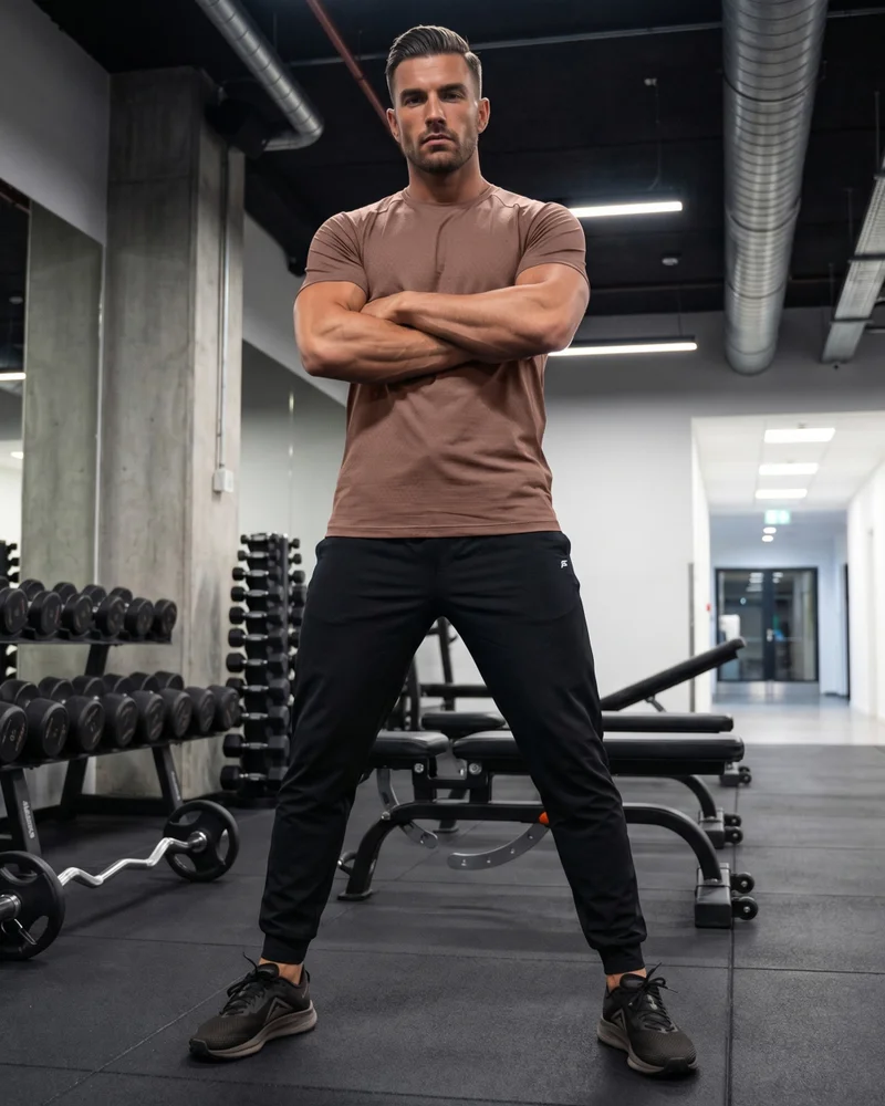 Musclemind Brown Core Training Ultralight T-shirt for Men | Best Price UAE