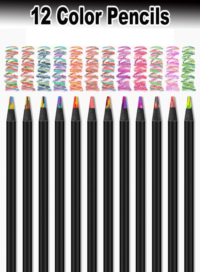 KANGSIT 12 Pieces Rainbow Pencils, Arts and Crafts for Teenage Girls Gifts Birthday Presents - Image 3