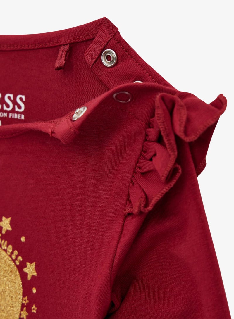 GUESS Kids Slogan Crew neck T-Shirt - Image 3