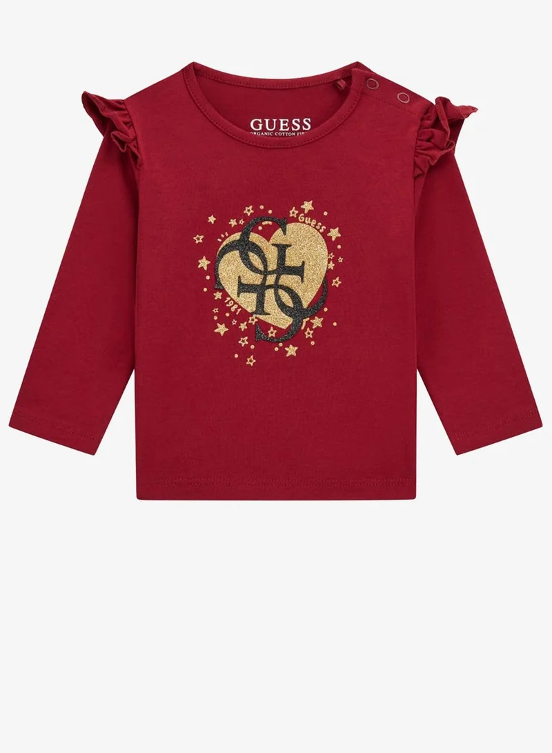 GUESS Kids Slogan Crew neck T-Shirt
