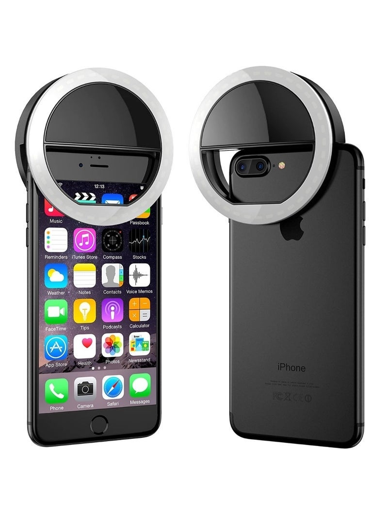 Selfie Ring Light for Mobile  3 Way Led Flash || White Light for All Smartphones - Image 1