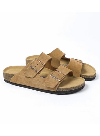 Chestnut colour suede texture