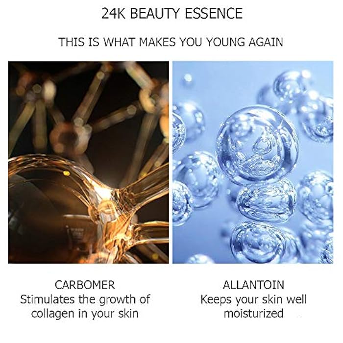 VENZEN Gold Protein Peptide Essence Serum Combination Skin Improve Moisturizing 5x15ml - Image 4