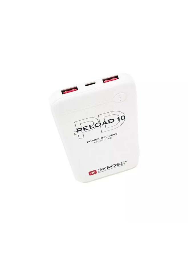 SKROSS RELOAD10HGF-PD 10000 mAh Power bank-PD-White - Image 5
