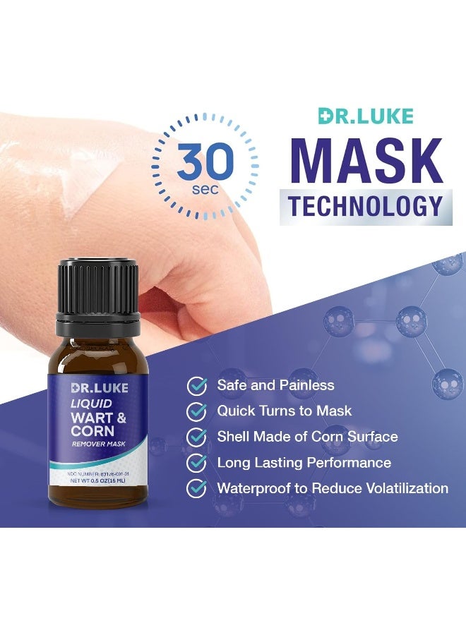 دكتور.  قناع سائل لإزالة الثآليل والذرة بتركيبة حصرية، قناع سائل لإزالة الثآليل، قناع سريع المفعول لإزالة الثآليل الأخمصية والذرة والثآليل الشائعة والثآليل المسطحة - Image 3