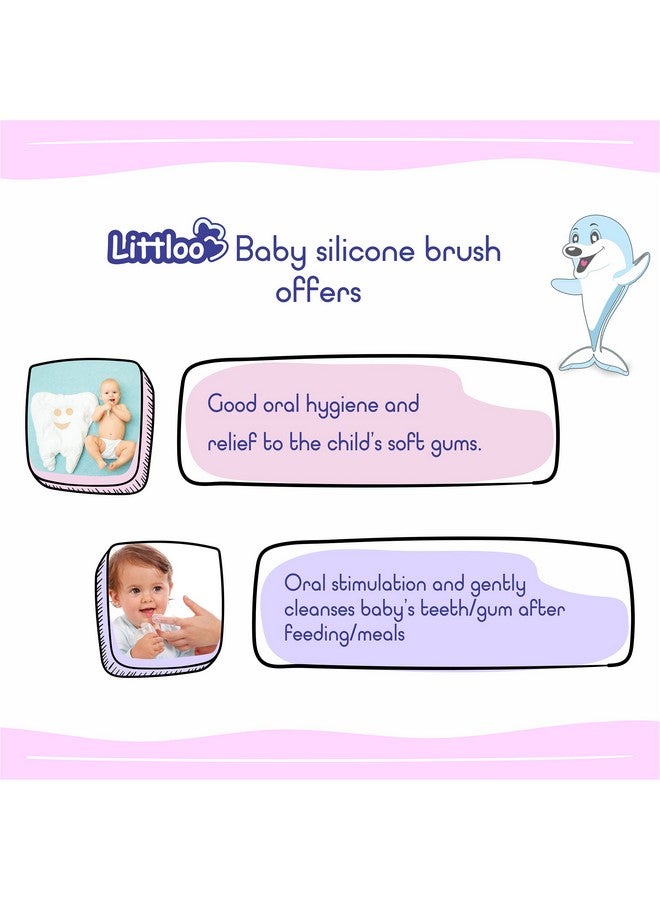 LITTLOO Silicone Baby Finger Manualtoothbrush,Great For Massaging & Cleaning Gums,Bpa-Free,Travel-Friendly Oral Care,Use Soft Brush For Kids & New Born Baby,Kids Finger Toothbrushes -Transparent - Image 4