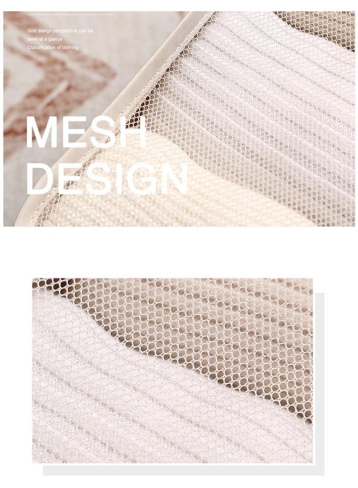 مجموعة من 10 مكعبات لتنظيم حقائب السفر، مكعبات تعبئة لحقائب السفر، منظمات السفر، حقيبة تخزين الأمتعة، مجموعة تعبئة السفر مع حقيبة غسيل وحقيبة أحذية وحقيبة ملابس داخلية (بيج) - Image 4