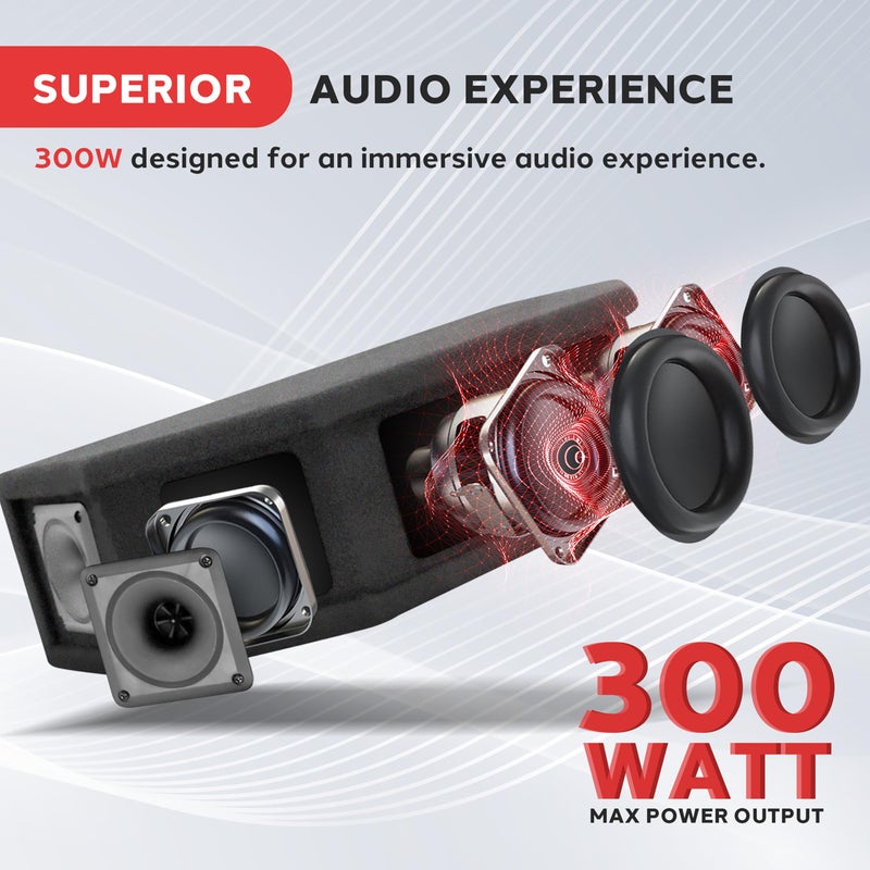 Pyle-Pro 6 Way DJ Speaker System, 300 Watt Peak Power, 150 RMS, Six 2.5 Inch Piezo Horn Tweeters, 8 Ohm Impedance, Full Range Audio Reproduction, Black Carpeted Finish - Image 2