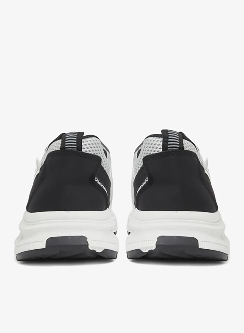 Styli  Men White Mesh Athletic Sneakers for Men | Best Price UAE