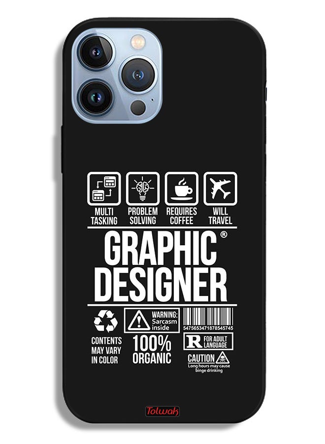 Tolwak Apple iPhone 13 Pro Max Protective Case Graphic Designer Sticker - Image 2