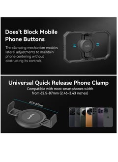 Excefore Universal Quick Release Phone Cage, Aluminium Alloy Magnetic Smartphone Video Rig Support for Apple MagSafe, Sturdy Phone Video Stabilizer Case for iPhone for Samsung for Huawei and More-4299  - Image 5
