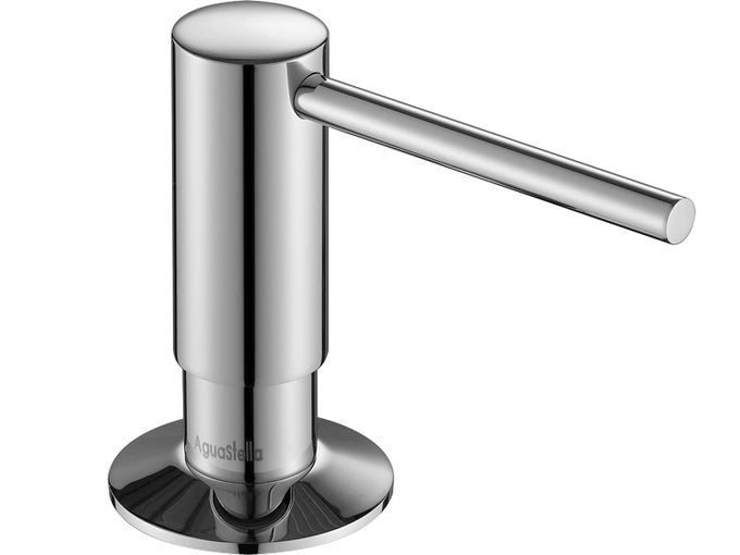 ASF026CH BUILT IN SOAP DISPENSER CHROME FOR KITCHEN SINK WITH SOAP BOTTLE COUNTERTOP PUMP