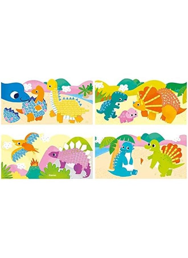 Avenir Create My First Story Book Dinosaurs Mosaic Junior Kit Fun Diy Activity For Kids Improve Coordination And Perception Of Colors Ideal Gift For Kids 3 Plus  - Image 2
