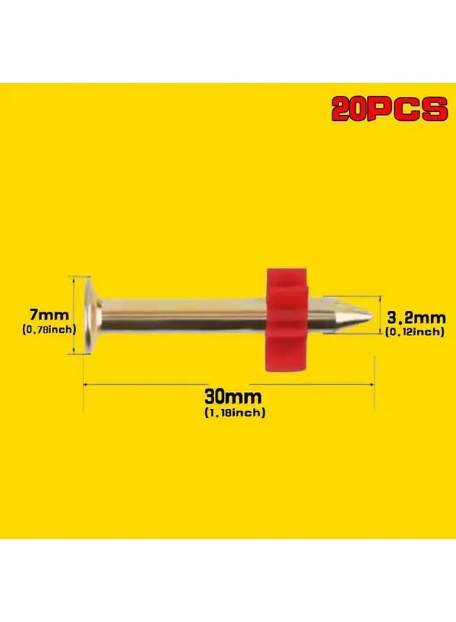 47H Size 20 Pcs Hardened Wall Nails With Sleeves For Hanging Pictures And Cement Concrete - Image 5