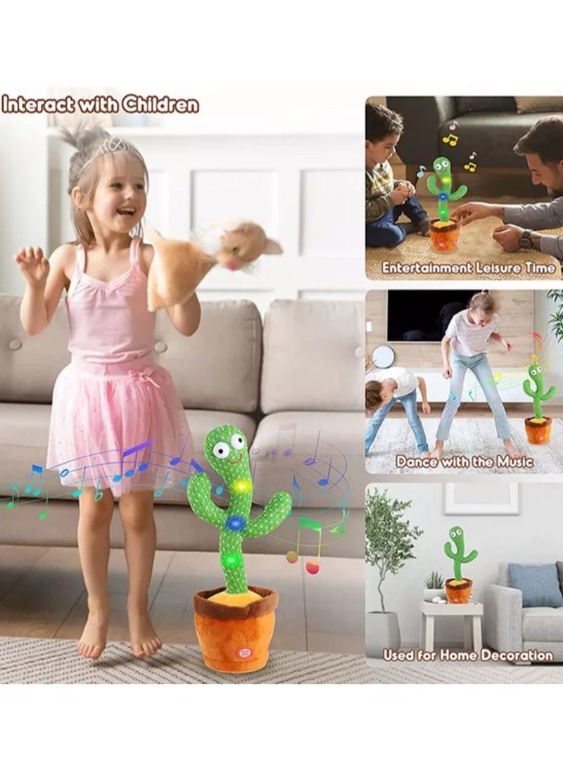 Dancing Cactus Plush Toy That Repeats Your Talking And Singing
