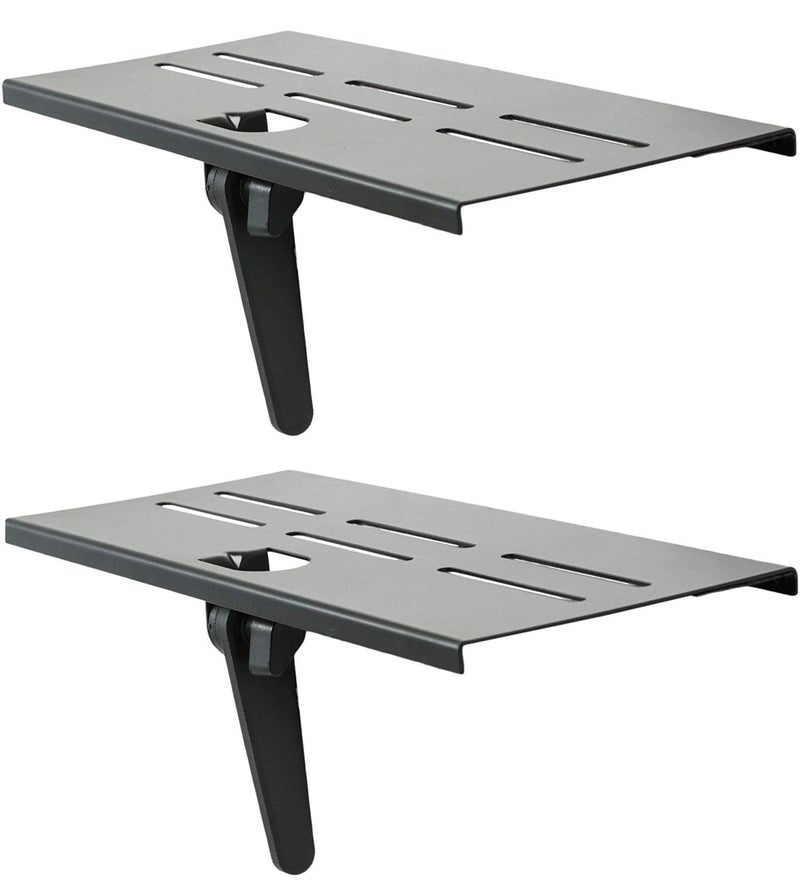 Mount Plus 05-01 2 Pack Top Shelf TV Mounting Bracket 12-inch Wide Platform | Holds Speaker, Streaming Device | Made for Apple TV and Remote (2 Pack) - Image 1