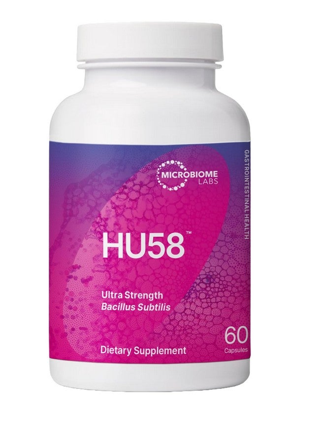مختبرات الميكروبيوم بروبيوتيك HU58 Bacillus Subtilis من Microbiome Labs للنساء والرجال - بروبيوتيك عالي الفعالية لصحة الجهاز الهضمي ودعم المناعة - كبسولات يومية تحتوي على 10 مليارات وحدة تشكيل مستعمرة (60 كبسولة) - Image 1