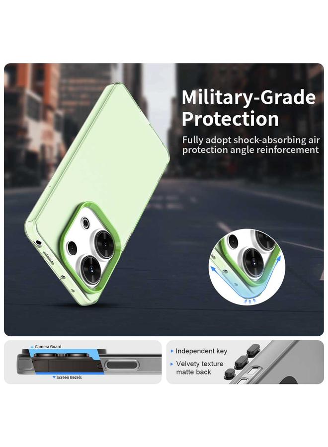 اس-توب جراب لهاتف Redmi Note 13 Pro 4G Candy PC Hybrid TPU مقاوم للصدمات - Image 2