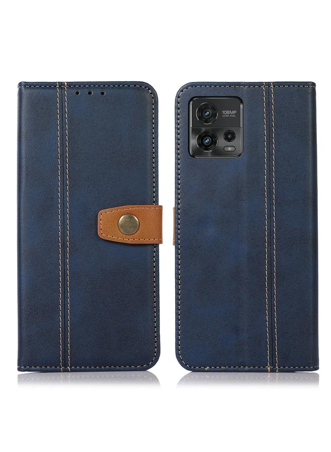 اس-توب جراب لهاتف Motorola Moto G72 4G مصنوع من جلد العجل بخيوط الخياطة - Image 1