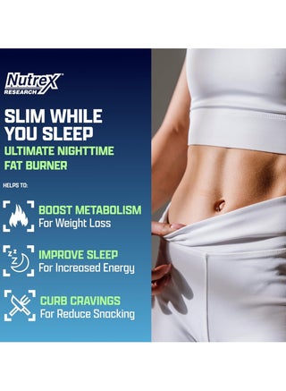 NUTREX RESEARCH LIPO-6 BLACK UC NIGHT TIME WEIGHT LOSS & SLEEP SUPPORT 30 CAPS - view 4