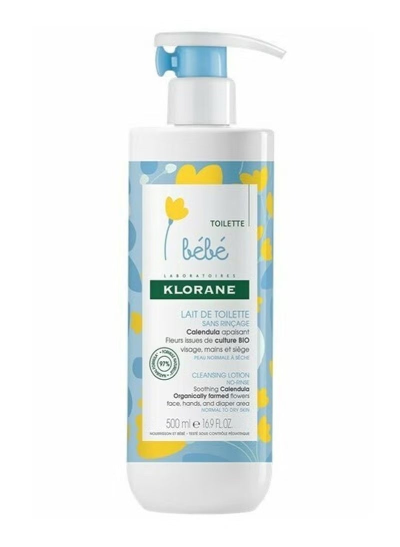 Klorane Baby No-Rinse Cleansing Lotion 500ml - Image 1
