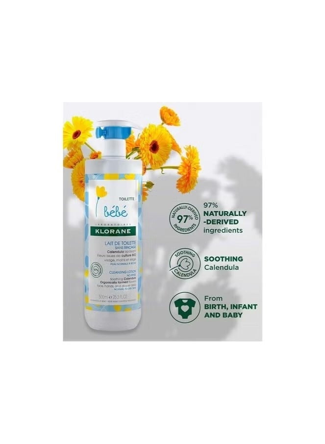 Klorane Baby No-Rinse Cleansing Lotion 500ml - Image 3
