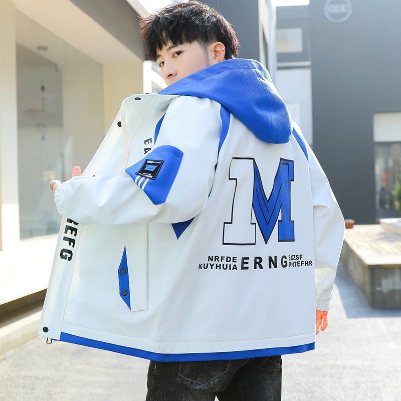 2024 Casual Hooded Two-Piece Jacket 910 gray - Image 2