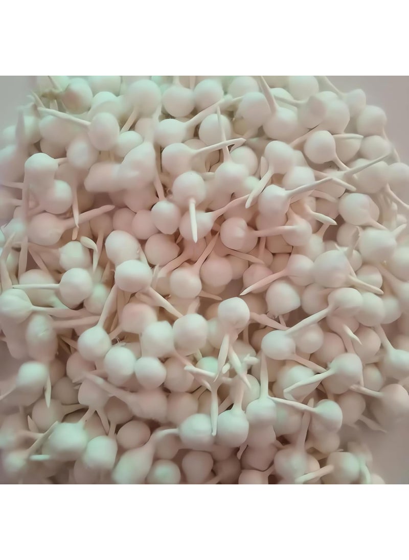 Hashcart Cotton Wicks for Puja  Round Pooja Jyot Batti for Oil Lamp Diwali Diya Brass Kuber Diya Clay Diya  Diya Bati for Akhand Jyot 100 pc Hashcart  - Image 1