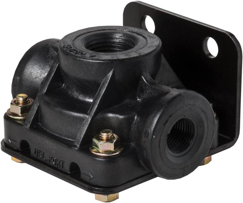 Tectran Tech-Grade Nylon Quick Release Valve | 1/2" NPT Inlet | 3/8" NPT Outlet (Replaces Bendix 802745) - Image 1