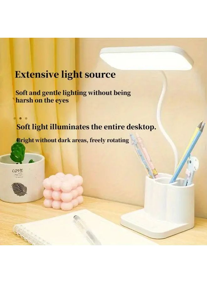 1 Led Desk Lamp Reading Light Plug In Tabletop Illumination With Touch Control Adjustable Brightness For Study Work Bedroom Dorm Room Indoor Spaces Student Essentials Portable Durable Build - Image 2