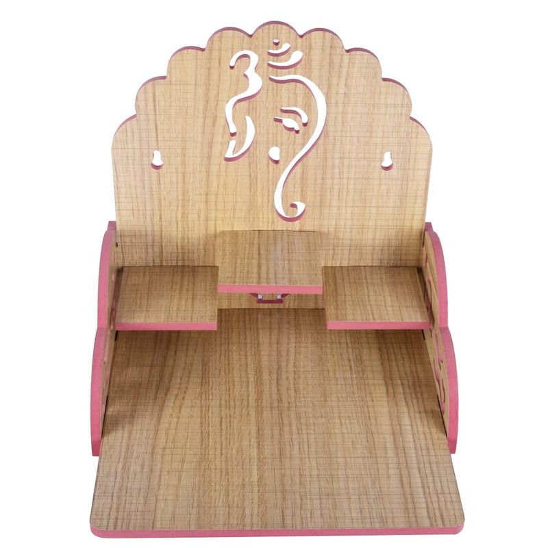 PRIMEFAIR Wooden Wall Mounted Hanging Puja Temple Wood God Stand for Pooja Room Mandir Devghar Stand Temple Home Temple Home Wall Temple Waterproof TEMPLE003412 - Image 2