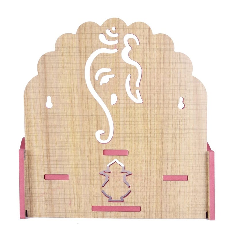 PRIMEFAIR Wooden Wall Mounted Hanging Puja Temple Wood God Stand for Pooja Room Mandir Devghar Stand Temple Home Temple Home Wall Temple Waterproof TEMPLE003412 - Image 5