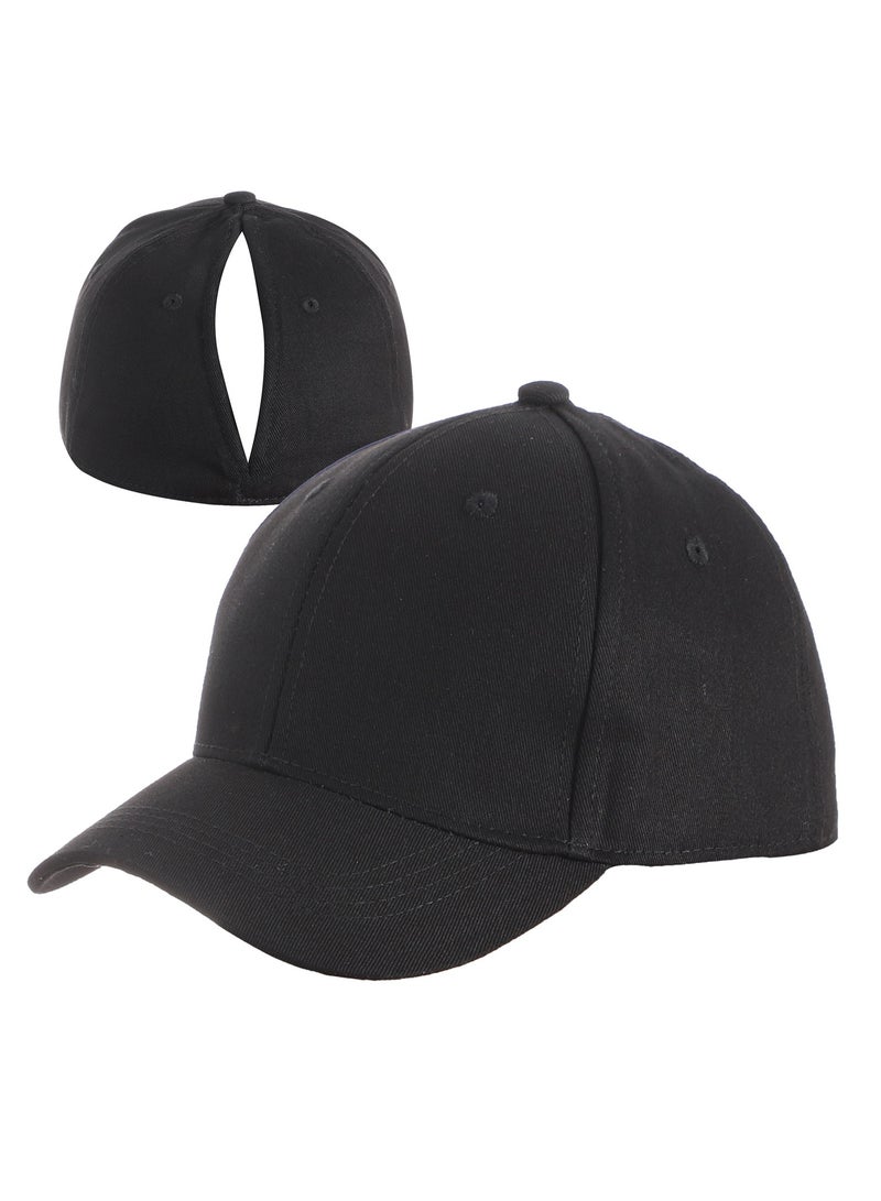 KUYING Ponytail Hat Magnetic Suction Self-Priming Hat Running Tennis Golf Hat Quick Drying Hat