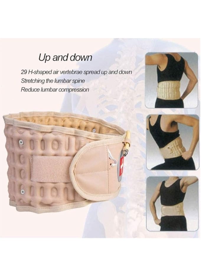 general Back decompression belt, lumbar support, spinal cord air traction belt, used to relieve lower back pain, back support/lumbar traction belt - Image 2