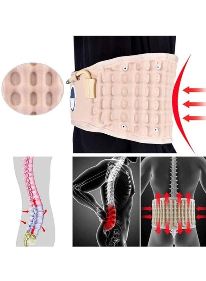 general Back decompression belt, lumbar support, spinal cord air traction belt, used to relieve lower back pain, back support/lumbar traction belt - Image 3