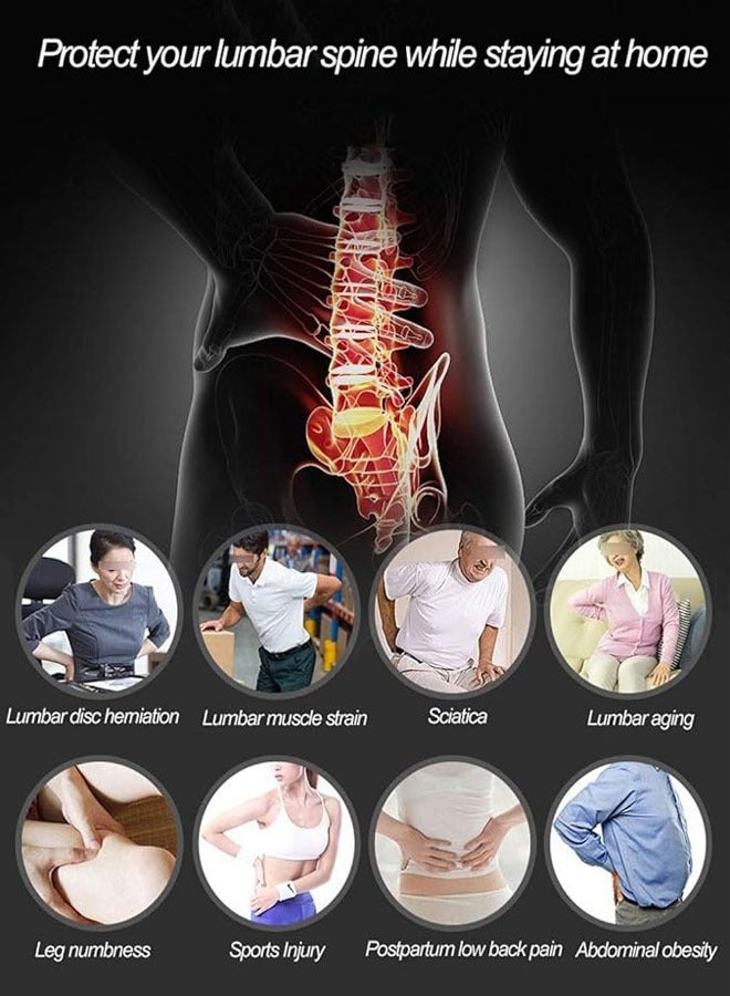 general Back decompression belt, lumbar support, spinal cord air traction belt, used to relieve lower back pain, back support/lumbar traction belt - Image 4