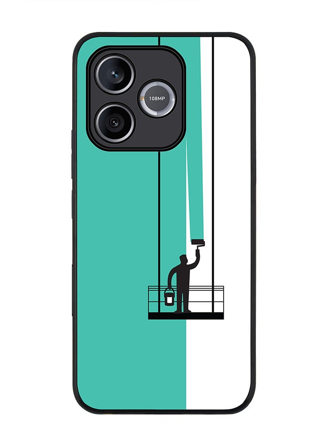 Stylizedd For Honor 600 Lite / 500 Smart / Honor X80i Case,Slim fit Camera Protection, Shockproof Thin Phone cover  - Paint Hanger (Green) - Image 1