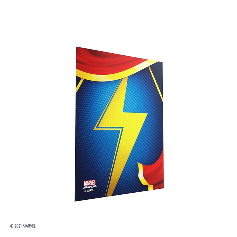 Gamegenic Marvel Champions The Card Game Official Ms. Marvel Art Sleeves - Pack of 50 Art Sleeves and 1 Clear Sleeve  Card Game Holder  Use with TCG and LCG Games  Made by Fantasy Flight Games - Image 5