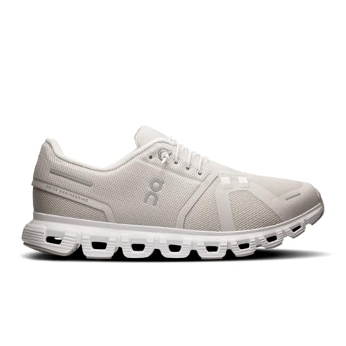 On Women's Cloud 6 Sneakers, Pearl/White, 10 Medium US - Image 2